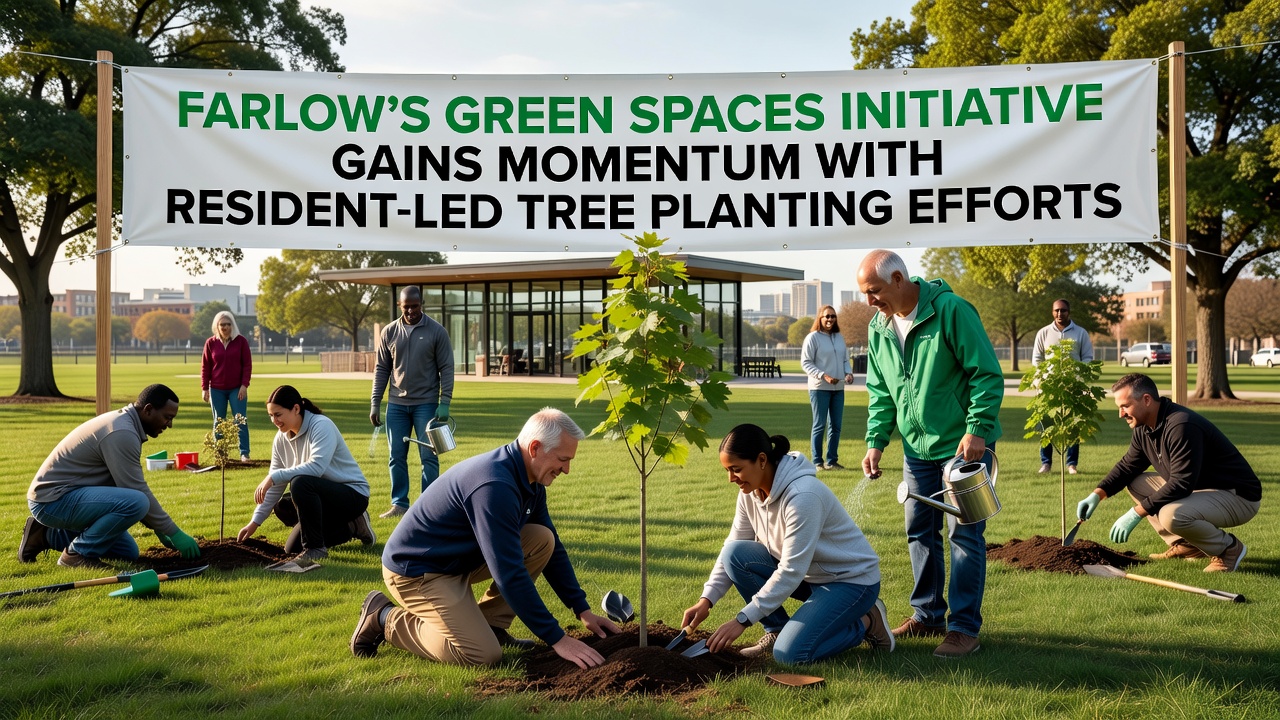 Farlow's Green Spaces Initiative Gains Momentum with Resident-Led Tree Planting Efforts